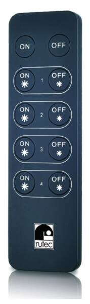Rutec 80579 Funkhandsender 4-Kanal Einf. 4 ZONEN
