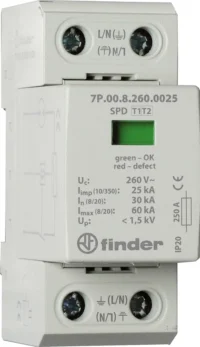 Finder Überspannungsableiter Typ 1/2, TN-S/TT 7P.01.8.260.1025