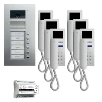 TCS Tür Control Videosprechanlgenset color 6 Tasten Freisprech. PVU1660-0010