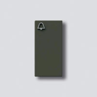 Siedle&Söhne Klingeltaste graphitbr/met mit Glockensymbol 200029799-00
