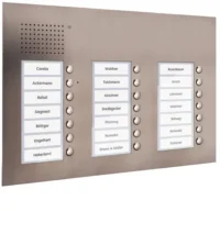 TCS Tür Control Audio Außenstation PUK 21 Tasten 3-spaltig Unterputz PUK21/3-ES