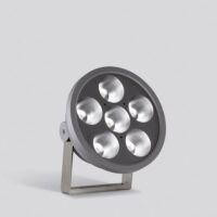 BEGA LED-Anbaustrahler 132W Konv DALI mt 84529 6LEDs graphit RGBW 8335lm graphit