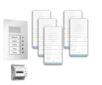 TCS Tür Control audio:pack Unterputz f.5 Wohneinheiten mit Außenstation PUK PAUF051/001