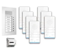 TCS Tür Control audio:pack Unterputz f.7 Wohneinheiten mit Außenstation PUK PAUF071/001