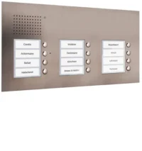 TCS Tür Control Audio Außenstation PUK 12 Tasten 3-spaltig Unterputz PUK12/3-ES
