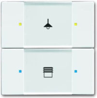 ABB Stotz S&J Bedienteil Solo 2-fach studioweiß 6126/02-84-500