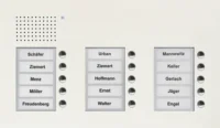 TCS Tür Control Audio Außenstation PUK 15 Tasten 3-spaltig Unterputz PUK15/3-WS