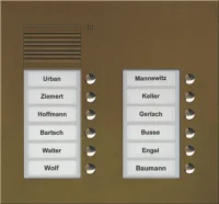 TCS Tür Control Audio Außenstation PUK 12 Tasten 2-spaltig Unterputz PUK12/2-EB