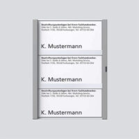 Siedle&Söhne Namensschild titan-met kpl für TM 612-3 TM 200029793-00