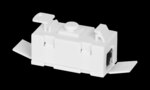 F-Tronic Modular-Kupplung 5E 2x RJ45 ger PPV5 Buchse/Buchse einrasten