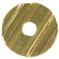 NZR 2050 Wertmarke Profil Messing gelocht D25mm Nut 3mm Loch-D6mm