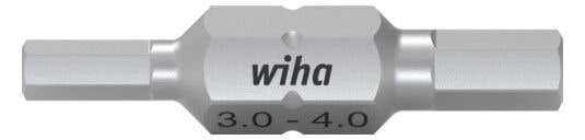 Wiha 7413 3,0-4,0 30mm Bit Set Doppelbit 43864