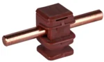 Dehn Leitungshalter braun H 16mm für Rd 8mm M6 LH DS 8 H16 IGM6 BR