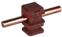 Dehn Leitungshalter braun H 16mm für Rd 8mm M6 LH DS 8 H16 IGM6 BR