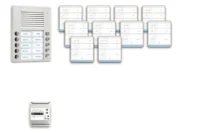 TCS Tür Control pre:pack Audio Aufputz 10 Wohneinheiten mit Außenstation PES PPAF10-EN/01