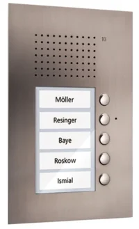 TCS Tür Control Audio Außenstation PUK 5 Tasten 1spaltig Unterputz e PUK05/1-ES