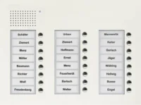 TCS Tür Control Audio Außenstation PUK 24 Tasten 3-spaltig Unterputz PUK24/3-WS