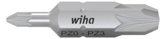 Wiha 7412 PZ0-PZ3 30mm Bit Set Doppelbit 43862
