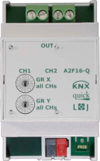 Lingg&Janke Schaltaktor 2-fach 16A A2F16Q KNX-Quick A2F16-Q