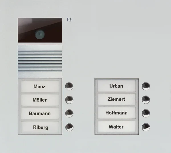 TCS TCS Tür Control Video-Außenstation Color zweispaltig, für 8 Wohneinheiten AVU15080-0010