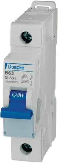 DOEPKE Leitungsschutzschalter UC B 63A DLS 6I B63-1 10KA 1-polig 230V 1TE 50Hz IP20