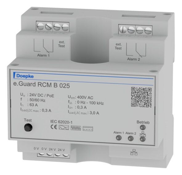 Doepke DOEPKE FI-Meldeeinrichtung 21,6-26,4V/DC e Guard RCM B 025 UC für AC-Netz 0,3-3mA