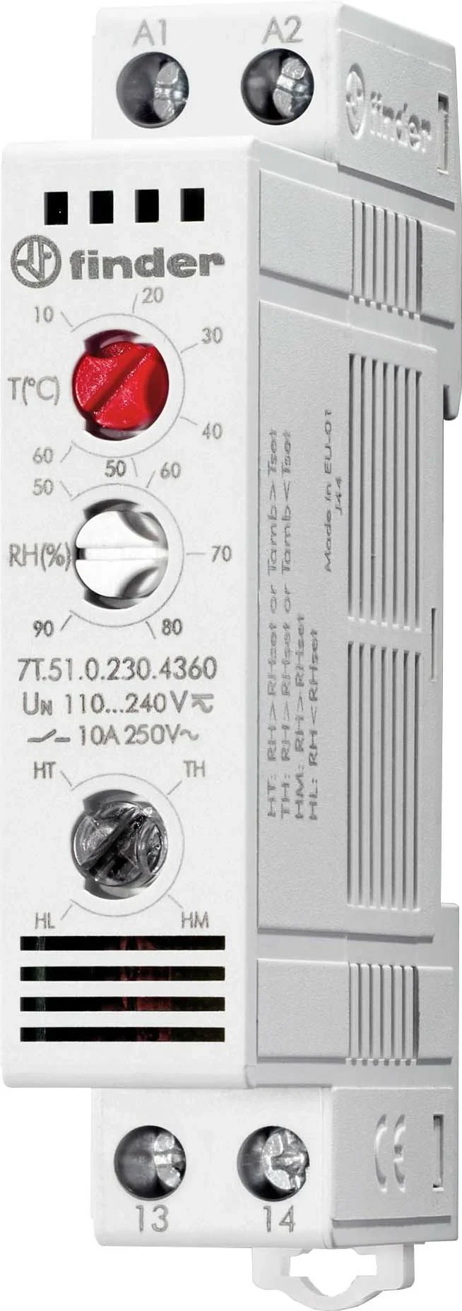 Finder Finder Multi-Thermo-/Hygrostat 1S 10A 110-230VAC 7T.51.0.230.4360