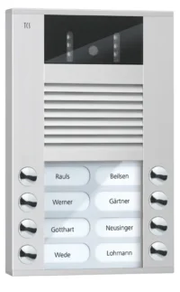 TCS Tür Control Video color Außenstation 8Tast 2reih Aufputz si AVE14083-0010