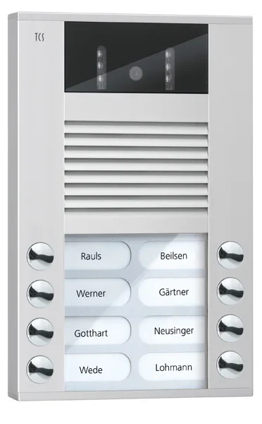 TCS TCS Tür Control Video color Außenstation 8Tast 2reih Aufputz si AVE14083-0010