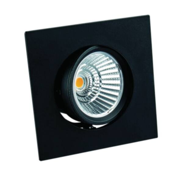 Rutec schwenkb.quadr. 350mA 9W IP40 2700K CRI90-schwarz BÂN COB PEC352UWWOK