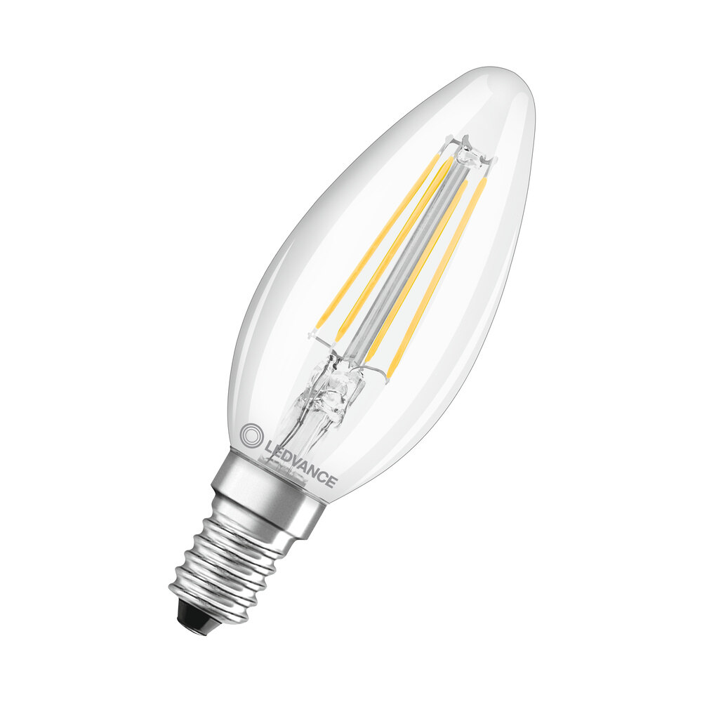 Ledvance LED CLASSIC B DIM CRI97 S 4.2W 927 FIL CL E14 470lm 2700K LED-Minikerze