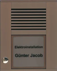 TCS Tür Control Audioaußenstation1-reihig 1 Taste Aufputz bronze PDS01-EB/04