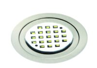 Rutec LED55019WW-V2 LARA RUND Eisengebürstet 2W 21 LED