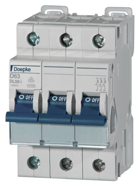 Doepke DOEPKE Leitungsschutzschalter UC D 4A 3p DLS 6I D4-3 10KA 400V 3TE 50Hz IP20