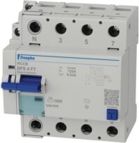 DOEPKE FI-Schutz mit Zusatz 4-polig 440V 125A DFS4 125-4/0,03-A FT 0,03A Reiheneinbaugerät A 4,5TE