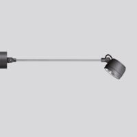 BEGA LED-Anbaustrahler 5,2W Konv 1LED ws 84490K4 graphit 4000K 497lm graphit mt