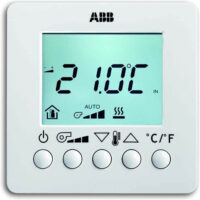 ABB Stotz S&J Raumtemperaturregler Aufputz Fan Coil mit Display 6138/11-84-500