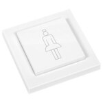 ELDAT RTS22E5001A05 Wandtaster Einzel- wippe RUF komplett Easywave 1x IMPULS weiß