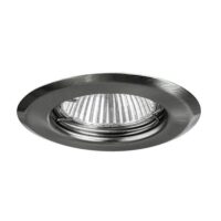 Brumberg 01-70020 NV-Einbaustrahler 50W GX5,3Eisen starr mattchrom Sprengring