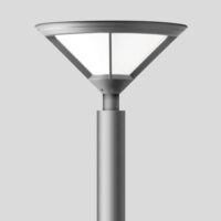 BEGA LED-Aufsatzleuchte 26,6W 76mm 3000K 77180AK3 2431lm si Konv Alu Kst_opal