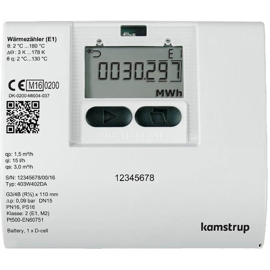 Lingg&amp;Janke Lingg&Janke KNX-Wärmengenzähler Qp0,6DN20/190mm/G1 KAM-MC403 #84702