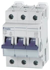 DOEPKE Leitungsschutzschalter UC C 1,6A DLS 6I C1,6-3 10KA 3p 400V 3TE 50Hz