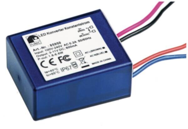 Rutec Rutec 85950 LED Konverter600mA 1,8W-6,6W 100V-240V