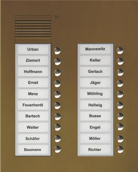 TCS TCS Tür Control Audio Außenstation PUK 20 Tasten 2-spaltig Unterputz PUK20/2-EB