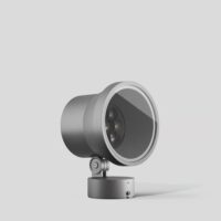 BEGA LED-Anbaustrahler 28W Konv DALI si 85081AK3 1LED 3000K ws 1970lm si mt Alu