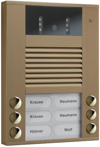 TCS TCS Tür Control Video color Außenstation 6Tast 2reih Aufputz bro AVE14063-0012