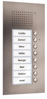 TCS Tür Control Audio Außenstation PUK 8 Tasten 1spaltig Unterputz e PUK08/1-ES