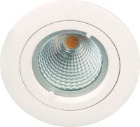 Rutec ALU55781-M ALU Druckguss ohne Sprengring starr für MR16 Weiß matt
