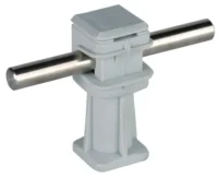 Dehn Leitungshalter grau H 36mm für Rd 8mm M8 LH DS 8 H36 IGM8 GR