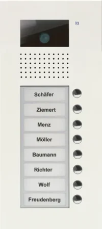 TCS Tür Control Video color Außenstation V PUK 8 Tasten 1-spalt AVU14080-0019